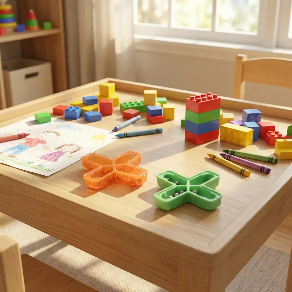 Magic toys cross tricks puzzle (1 pc mix color design)