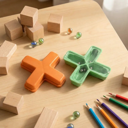 Magic toys cross tricks puzzle (1 pc mix color design)