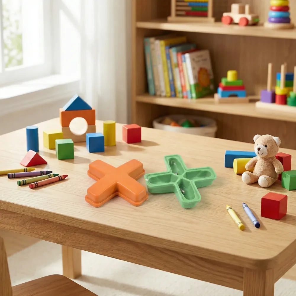 Magic toys cross tricks puzzle (1 pc mix color design)