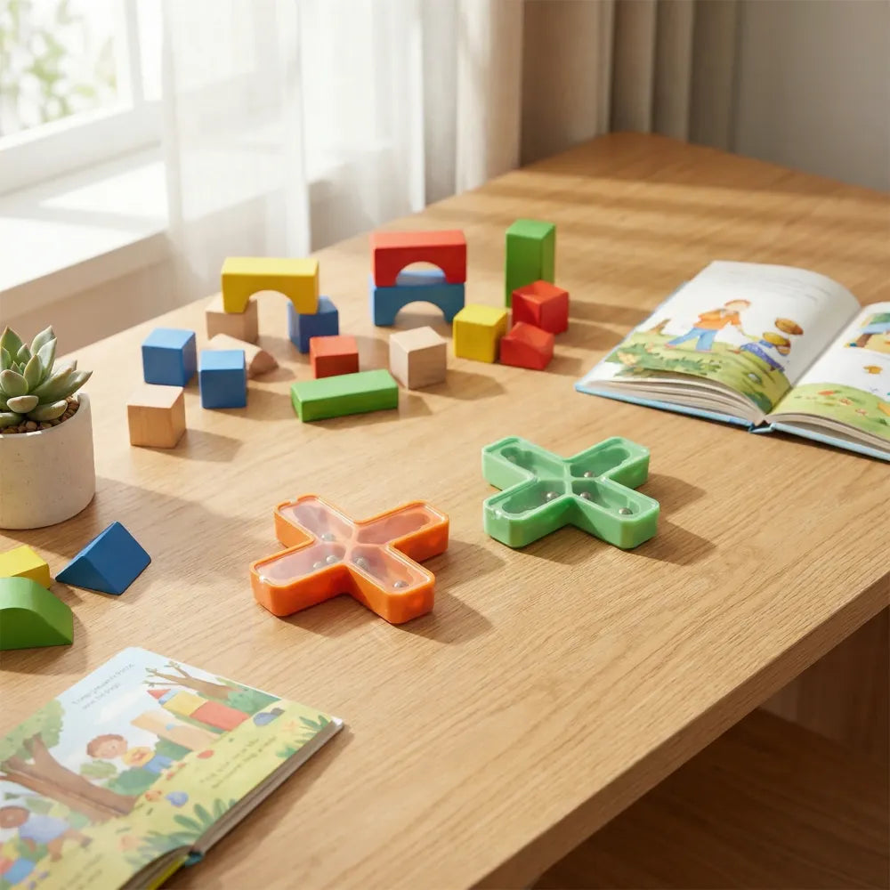 Magic toys cross tricks puzzle (1 pc mix color design)