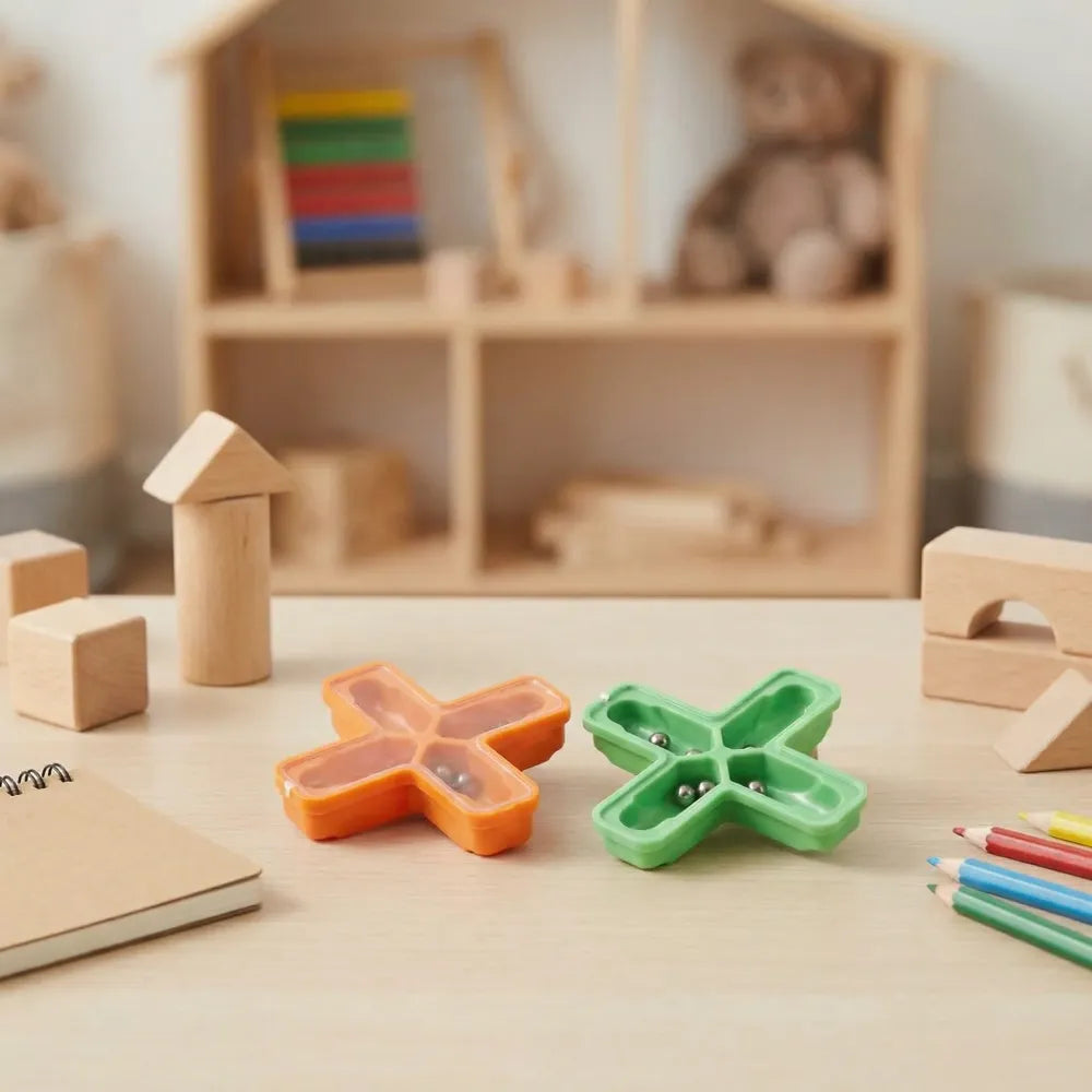 Magic toys cross tricks puzzle (1 pc mix color design)