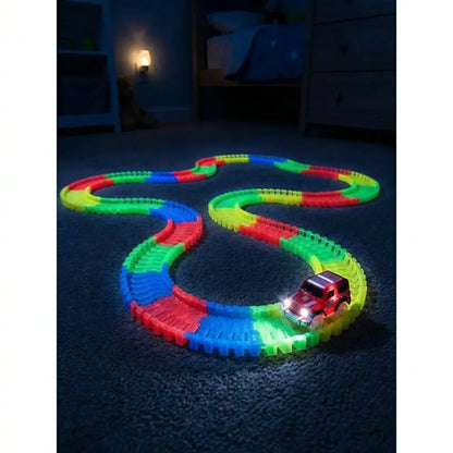 Magic tracks toy – led racetrack for kids