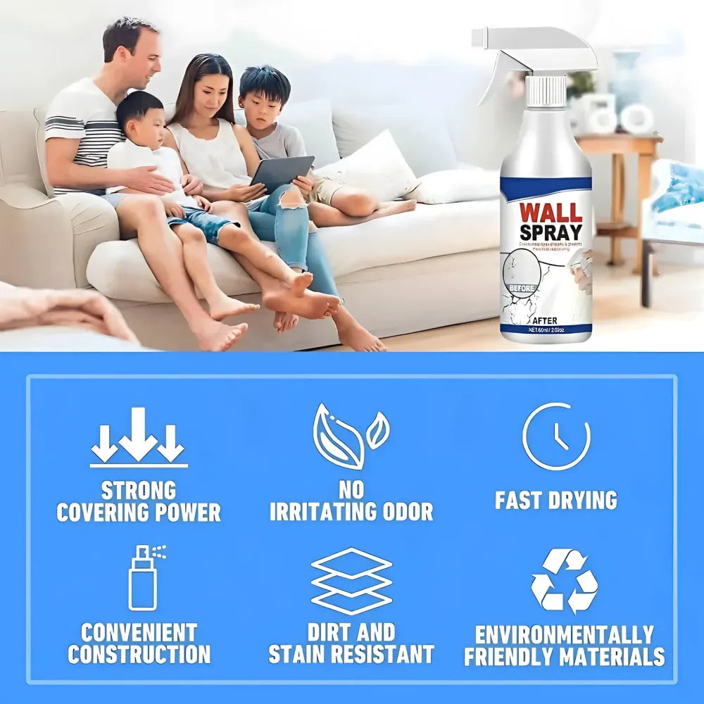 Cracks and holes wall repair spray