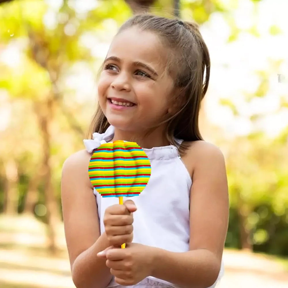 Magical spinning flower candy toy