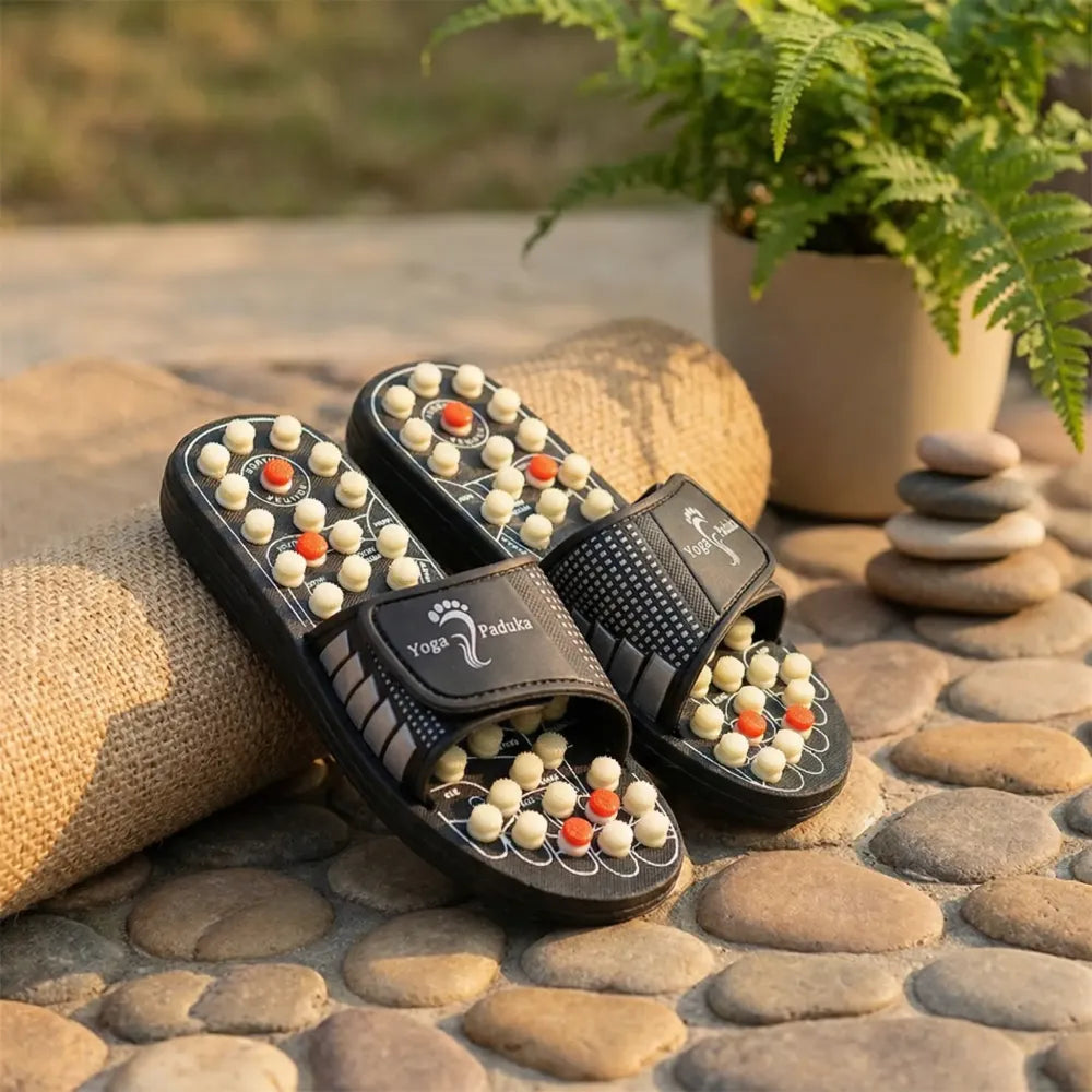Magnetic acupressure slippers - home essentials