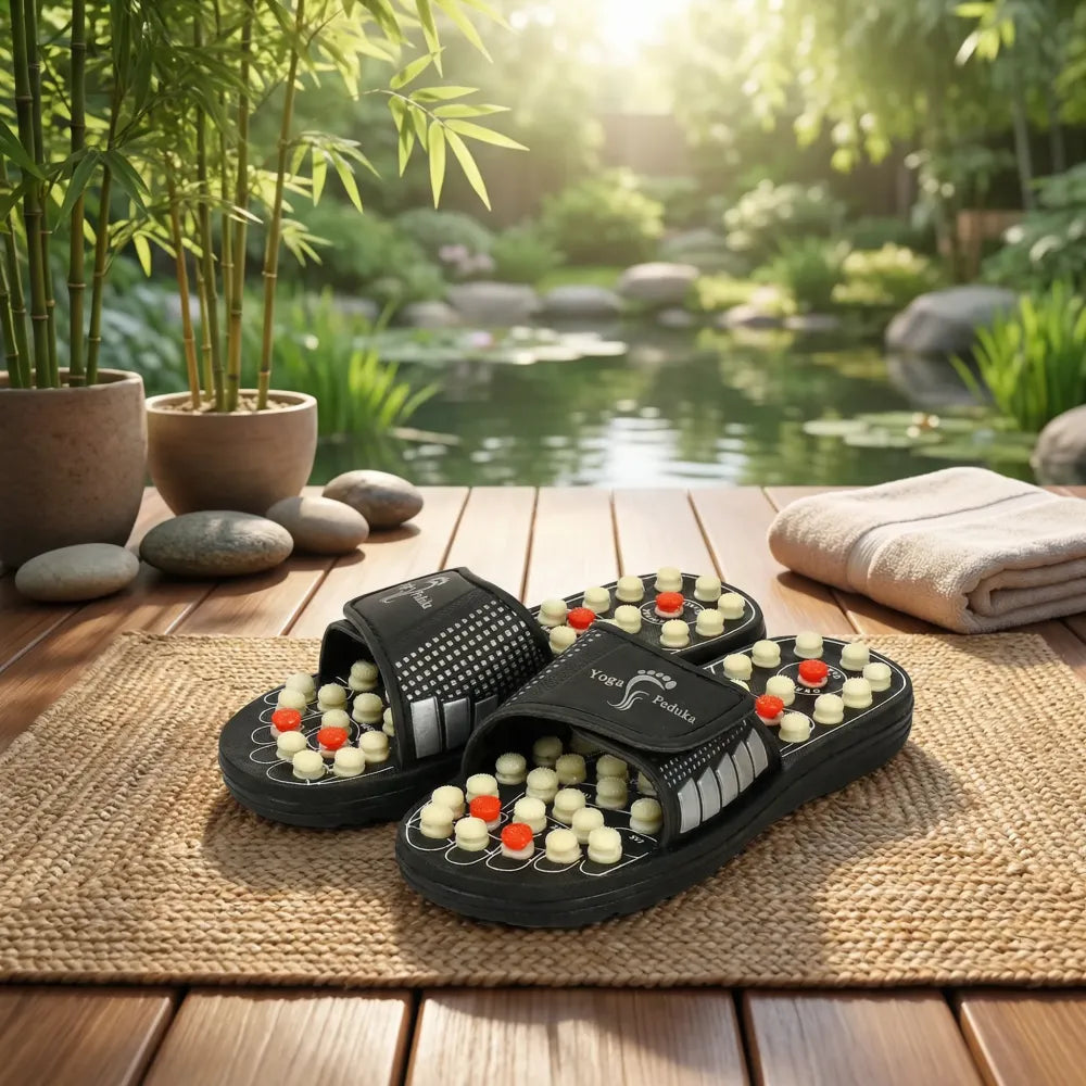 Magnetic acupressure slippers - home essentials