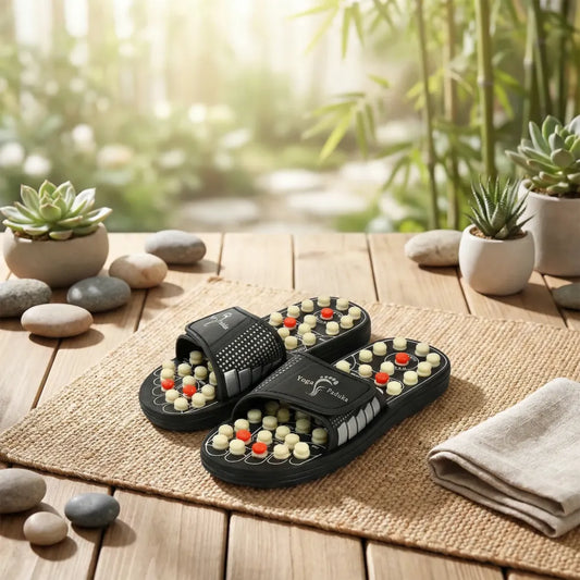 Magnetic acupressure slippers - home essentials
