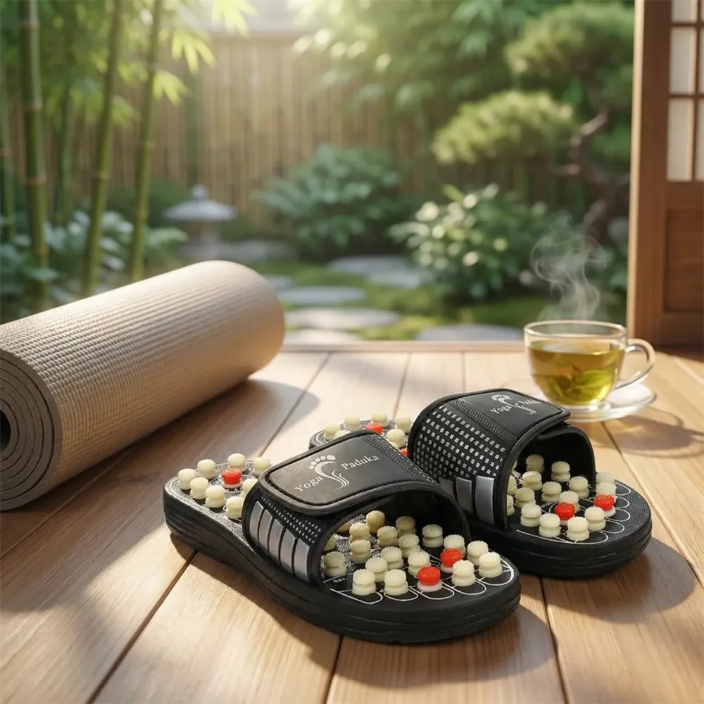 Magnetic acupressure slippers - home essentials