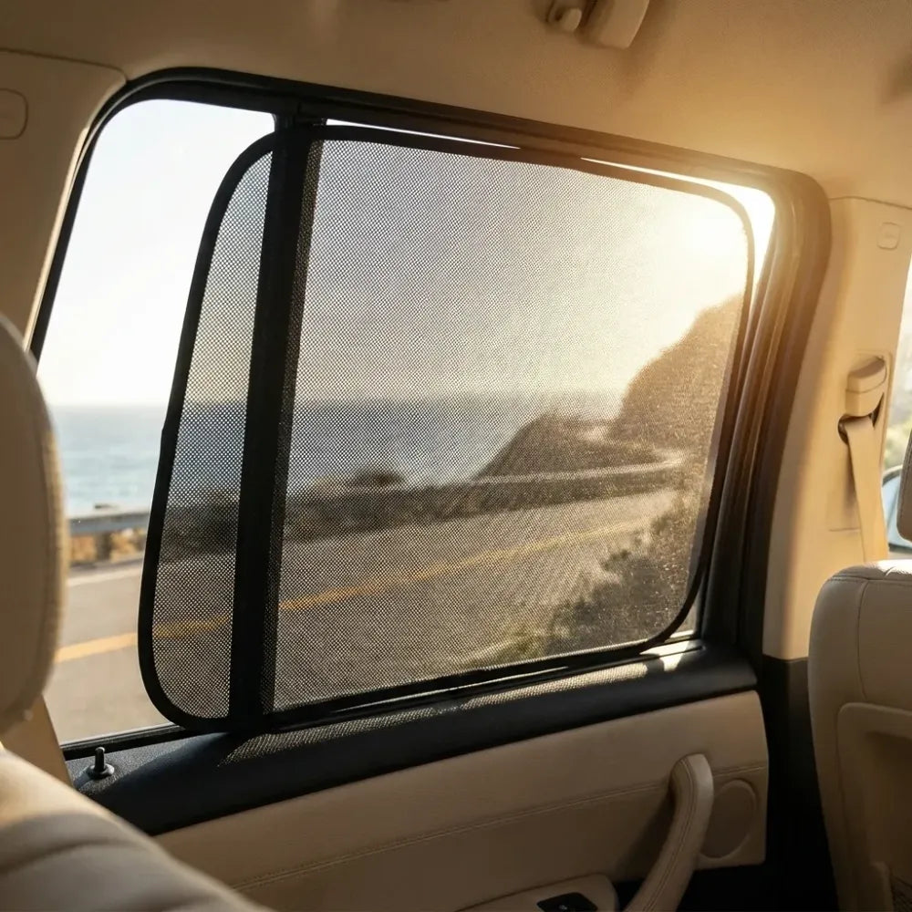 Magnetic car window curtains - automotive