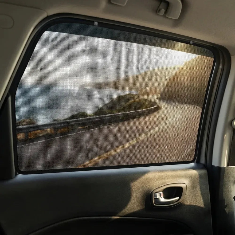 Magnetic car window curtains - automotive