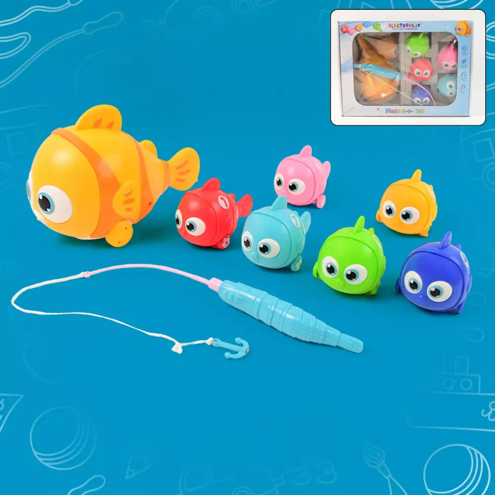 Magnetic fishing toy set