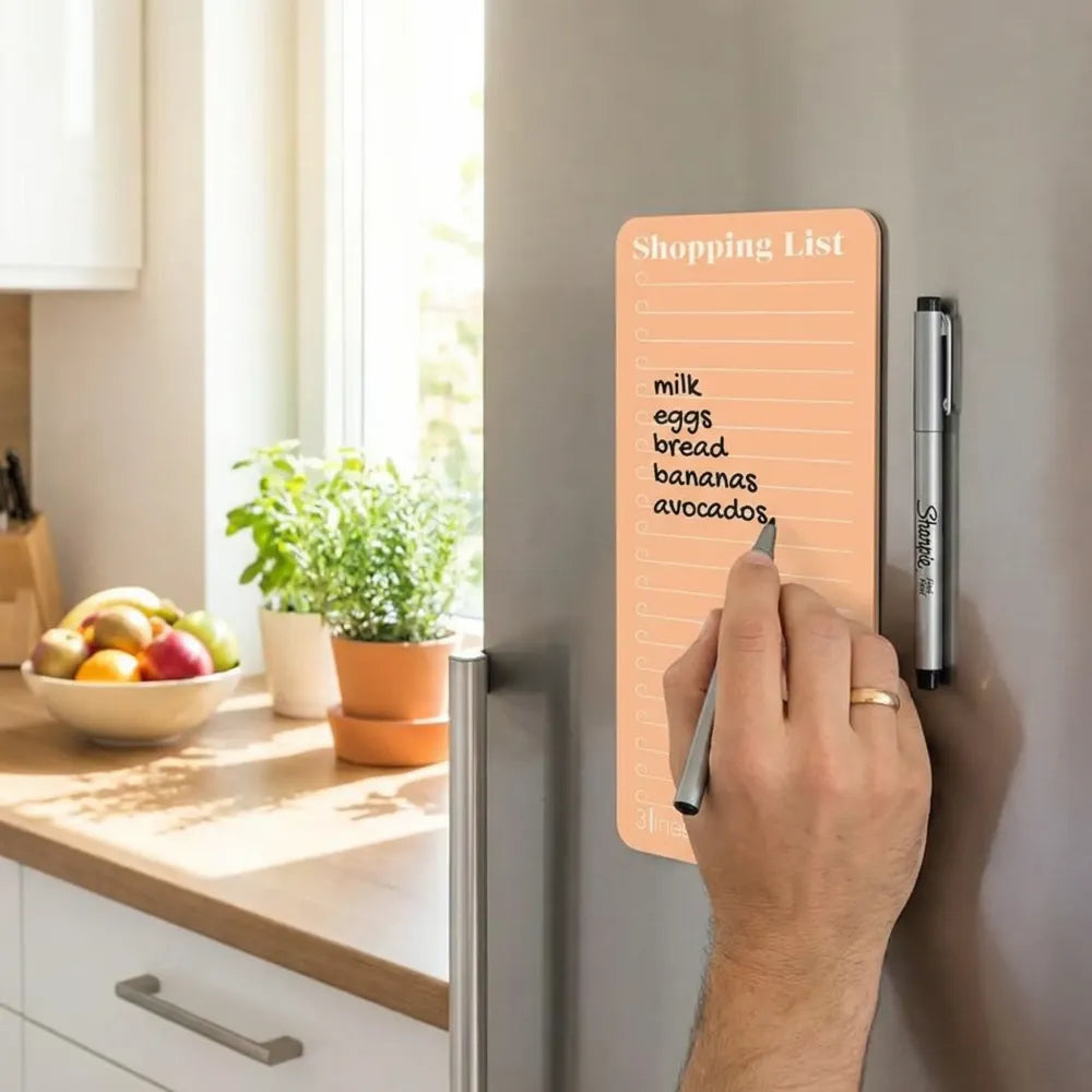 Magnetic grocery organizer