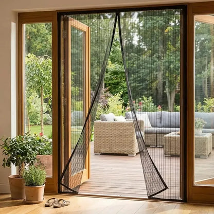 Magnetic screen door curtain - home essentials