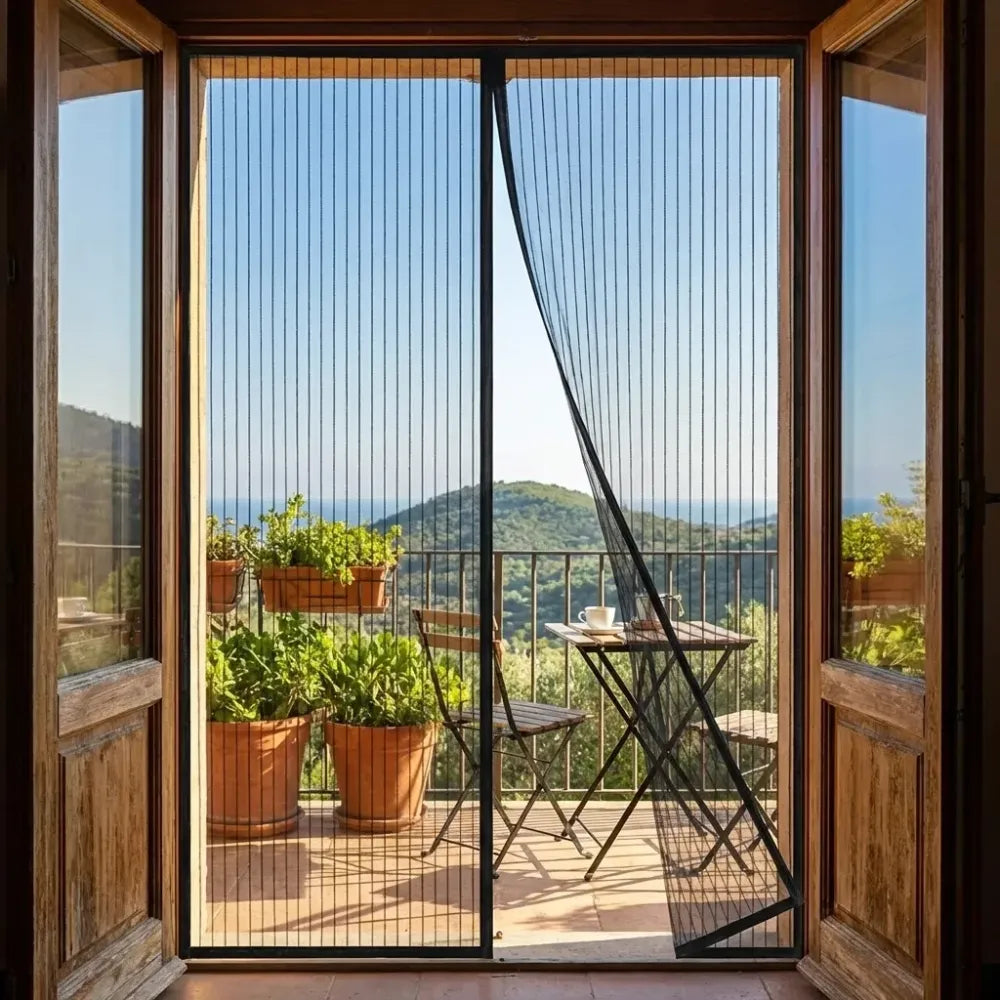 Magnetic screen door curtain - home essentials