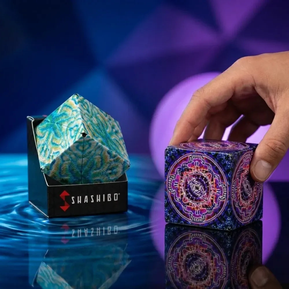 Magnetic shape shifting puzzle cube
