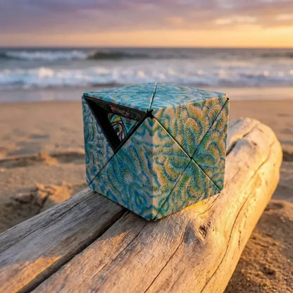 Magnetic shape shifting puzzle cube