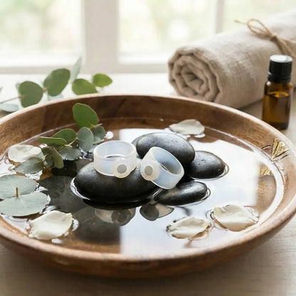 Magnetic slimming toe rings