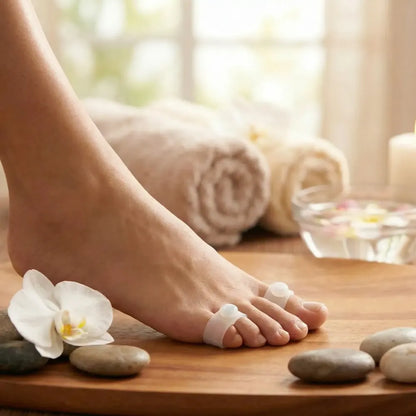 Magnetic slimming toe rings