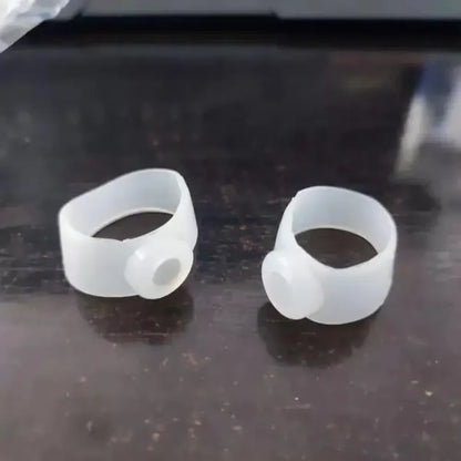 Magnetic slimming toe rings