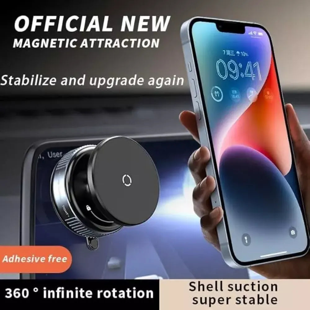 Magnetic suction phone holder