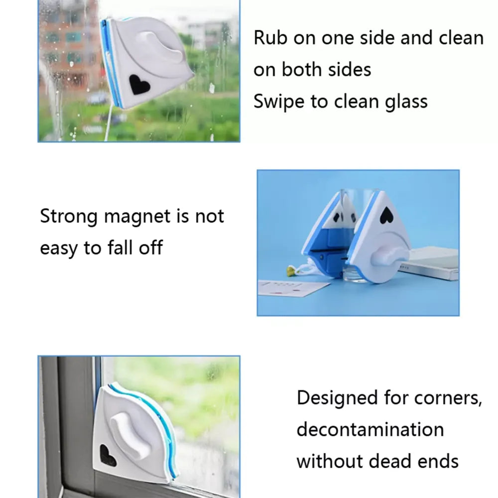 Magnetic window cleaner