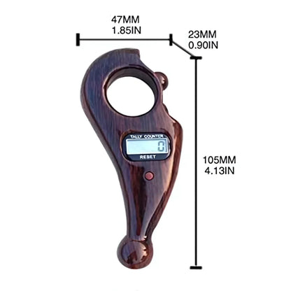 Manual finger rotating digital tally number counting machine