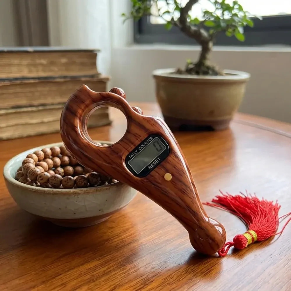 Manual finger rotating digital tally number counting machine
