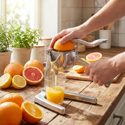 Manual fruit press aluminum squeezer/juicer