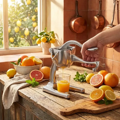 Manual fruit press aluminum squeezer/juicer