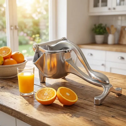 Manual fruit press aluminum squeezer/juicer