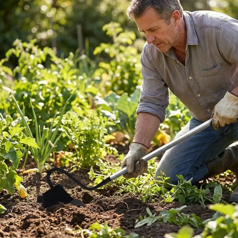 Manual garden cultivator tool - home essentials