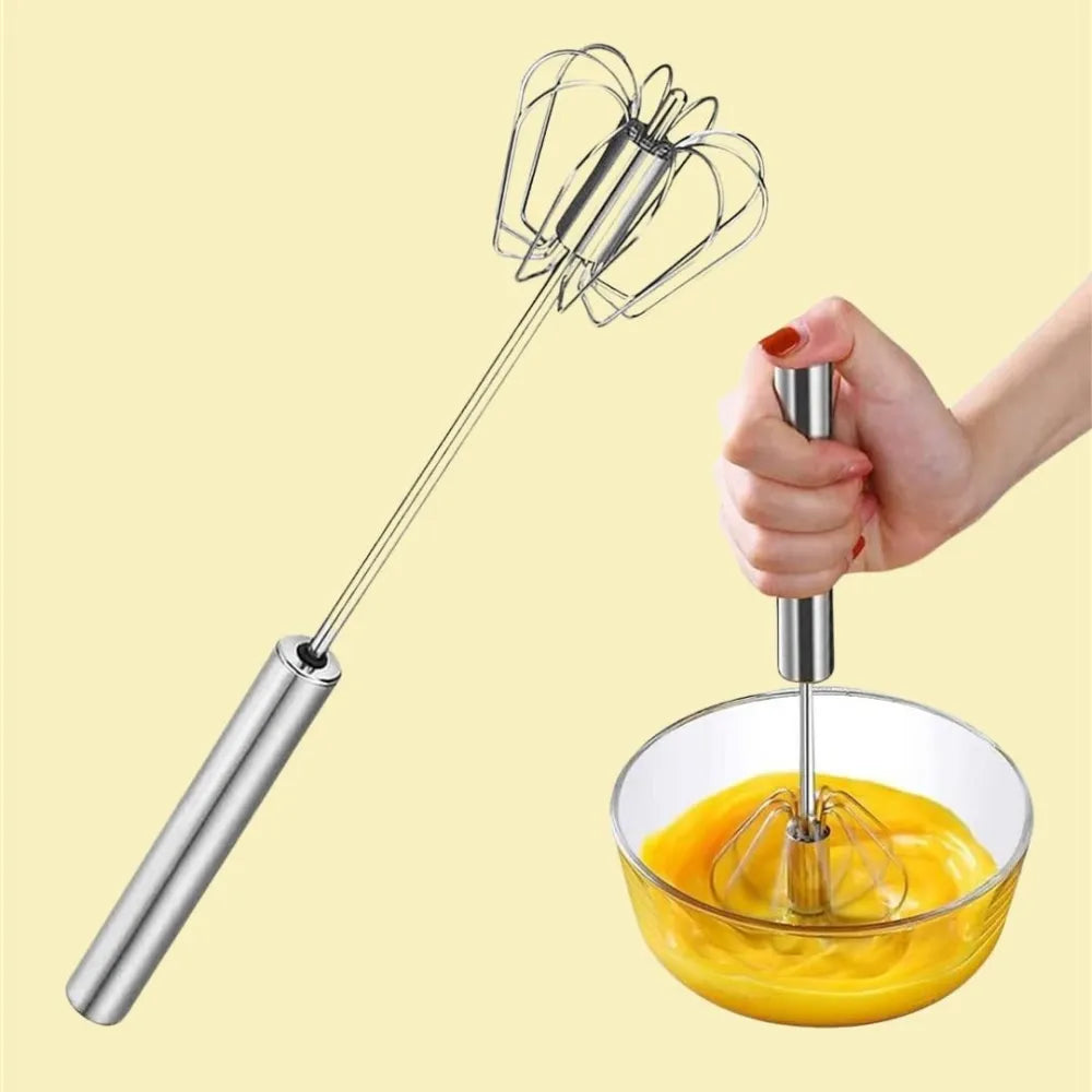 Manual kitchen hand whisk mixer