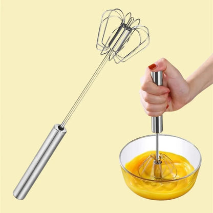 Manual kitchen hand whisk mixer