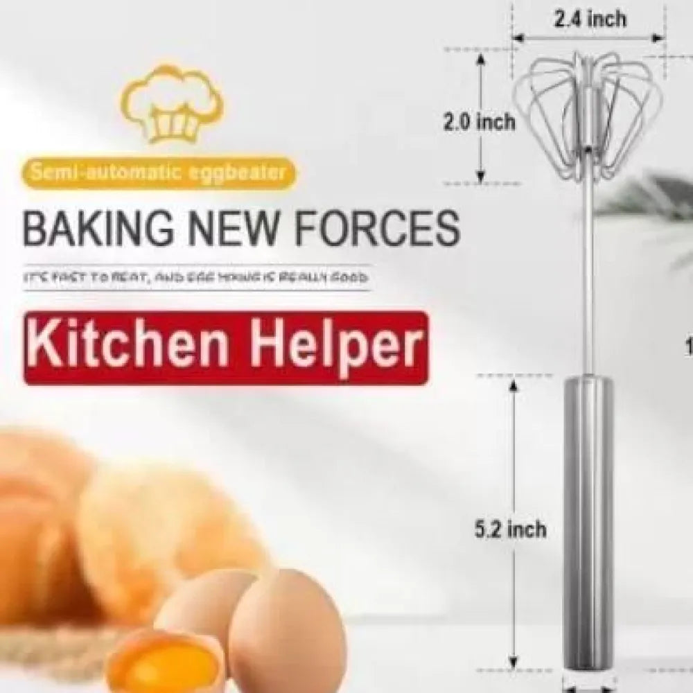 Manual kitchen hand whisk mixer