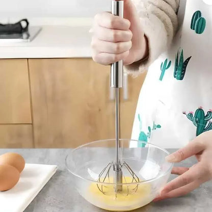 Manual kitchen hand whisk mixer