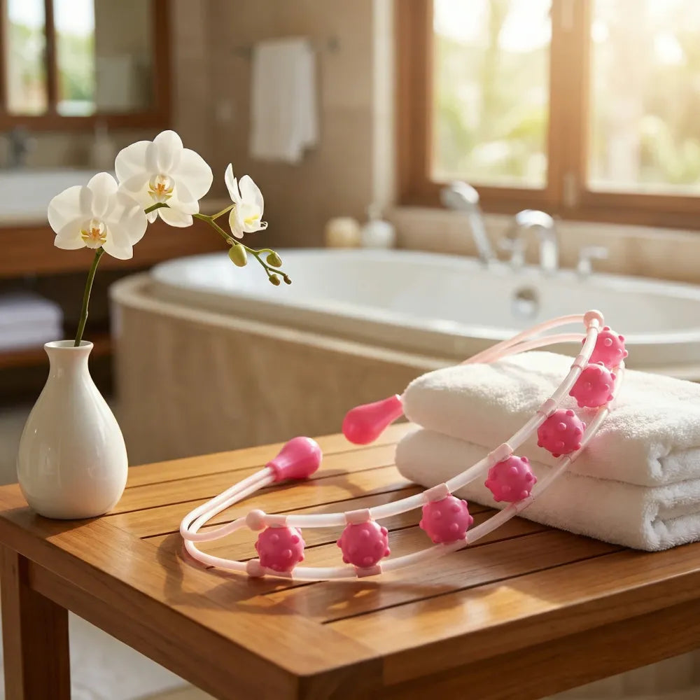 Manual massage roller strap