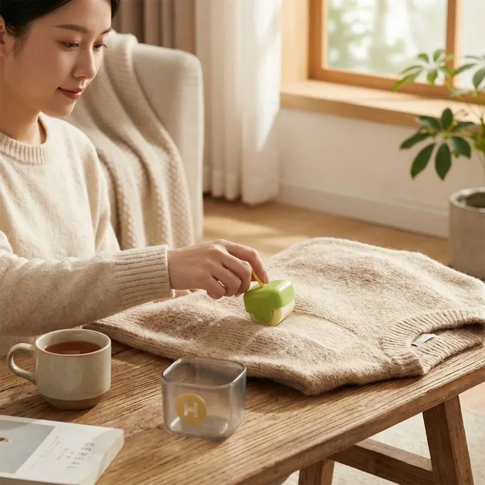 Manual mini lint roller