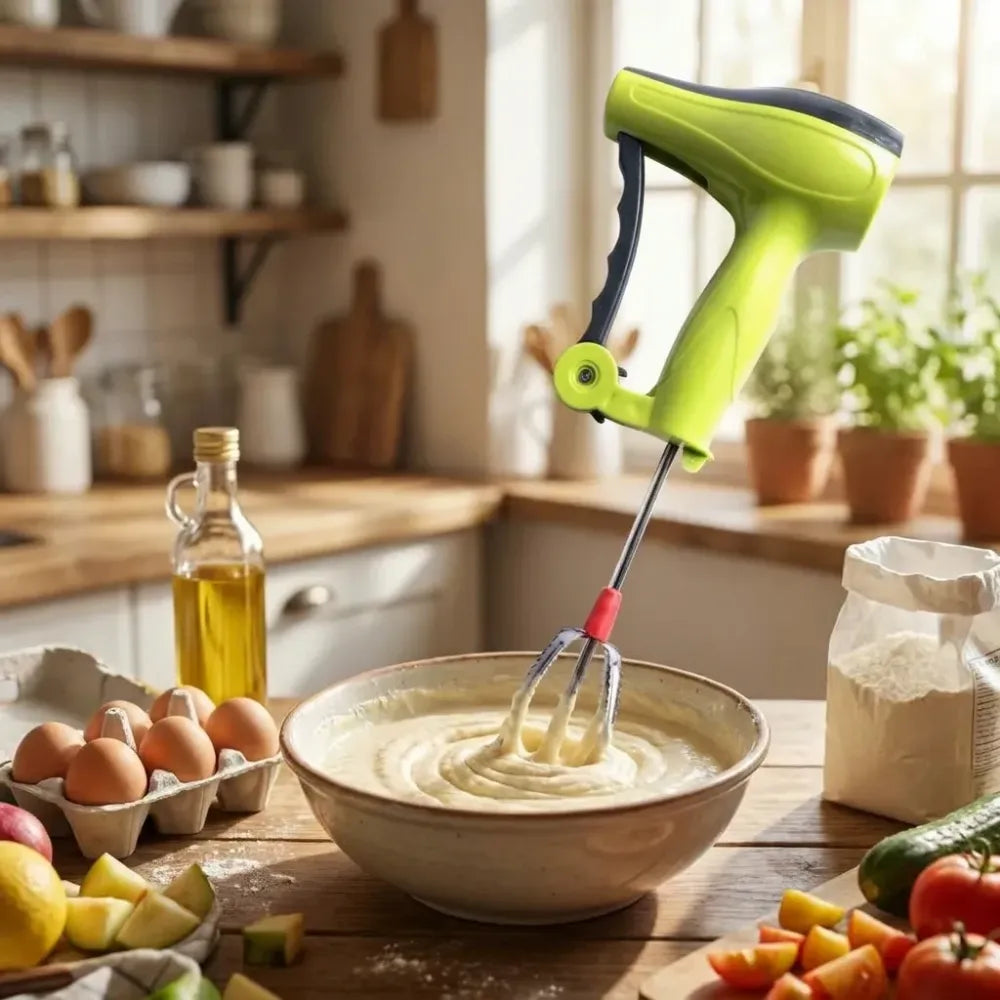 Manual stainless steel hand blender - home & kitchen