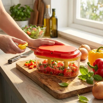 Manual twin-blade chopper - kitchen tool