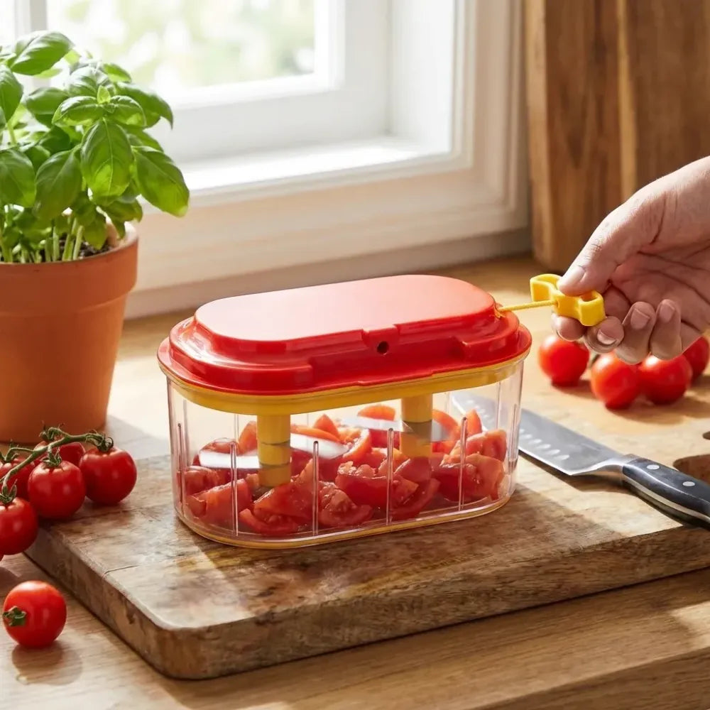 Manual twin-blade chopper - kitchen tool
