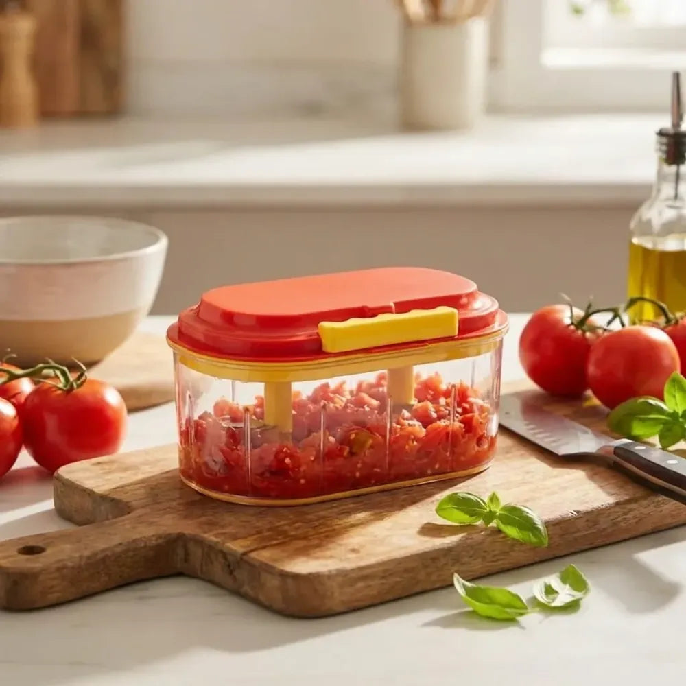 Manual twin-blade chopper - kitchen tool