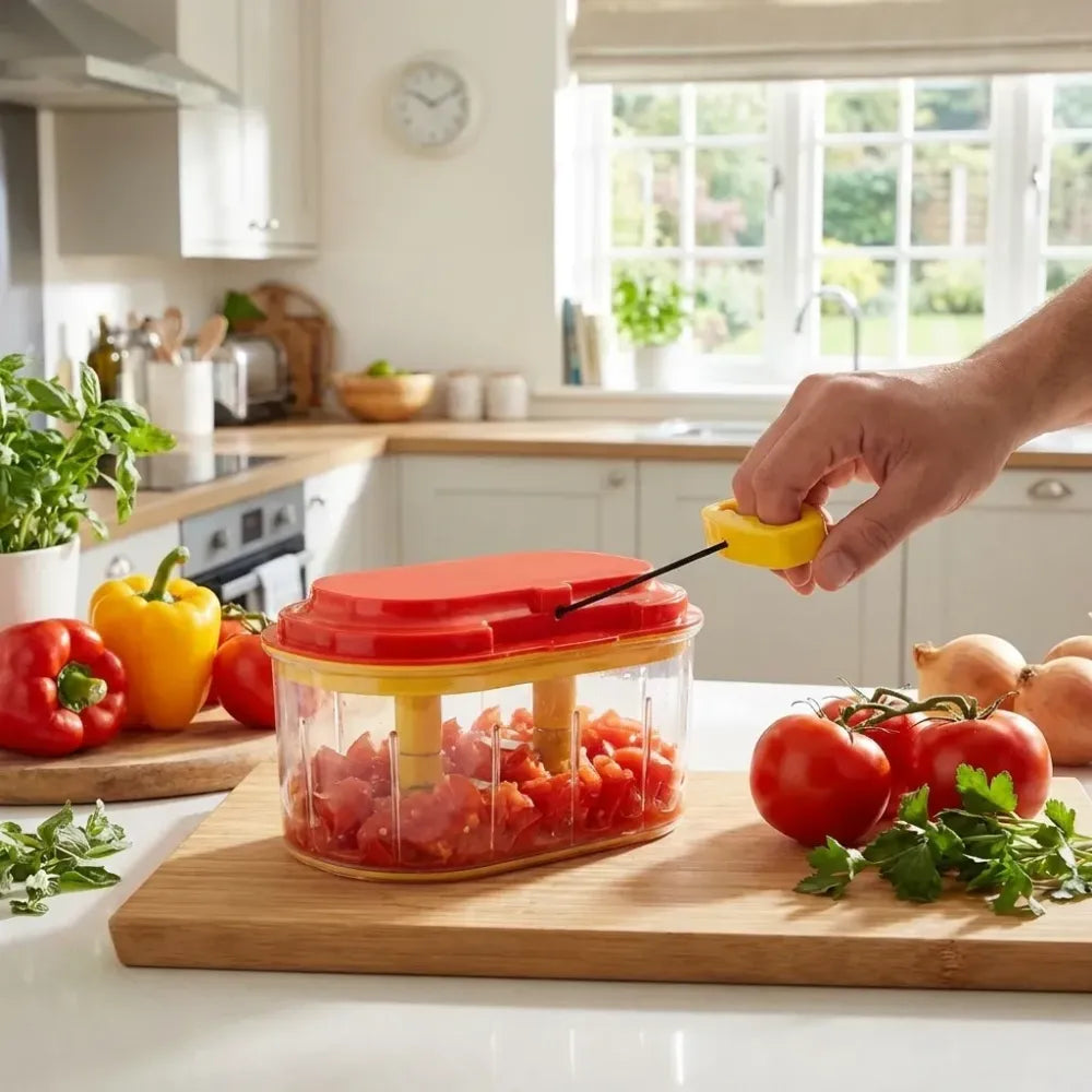 Manual twin-blade chopper - kitchen tool