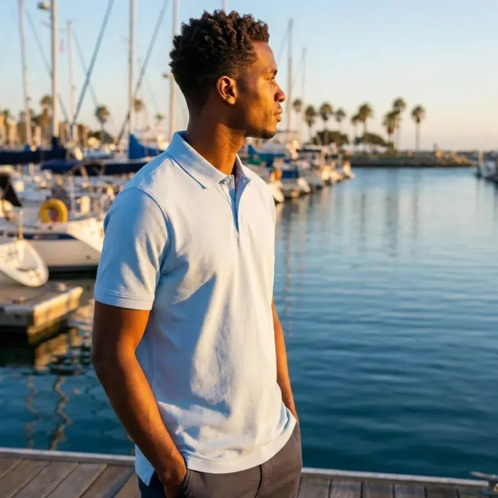 Matty solid half sleeves polo neck mens t-shirt - pack of 4