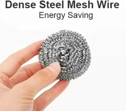 Stainless steel scrubber ball