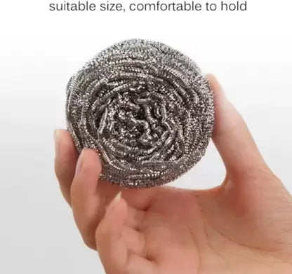 Stainless steel scrubber ball