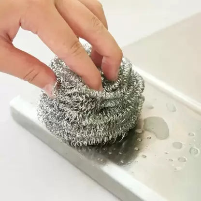 Stainless steel scrubber ball