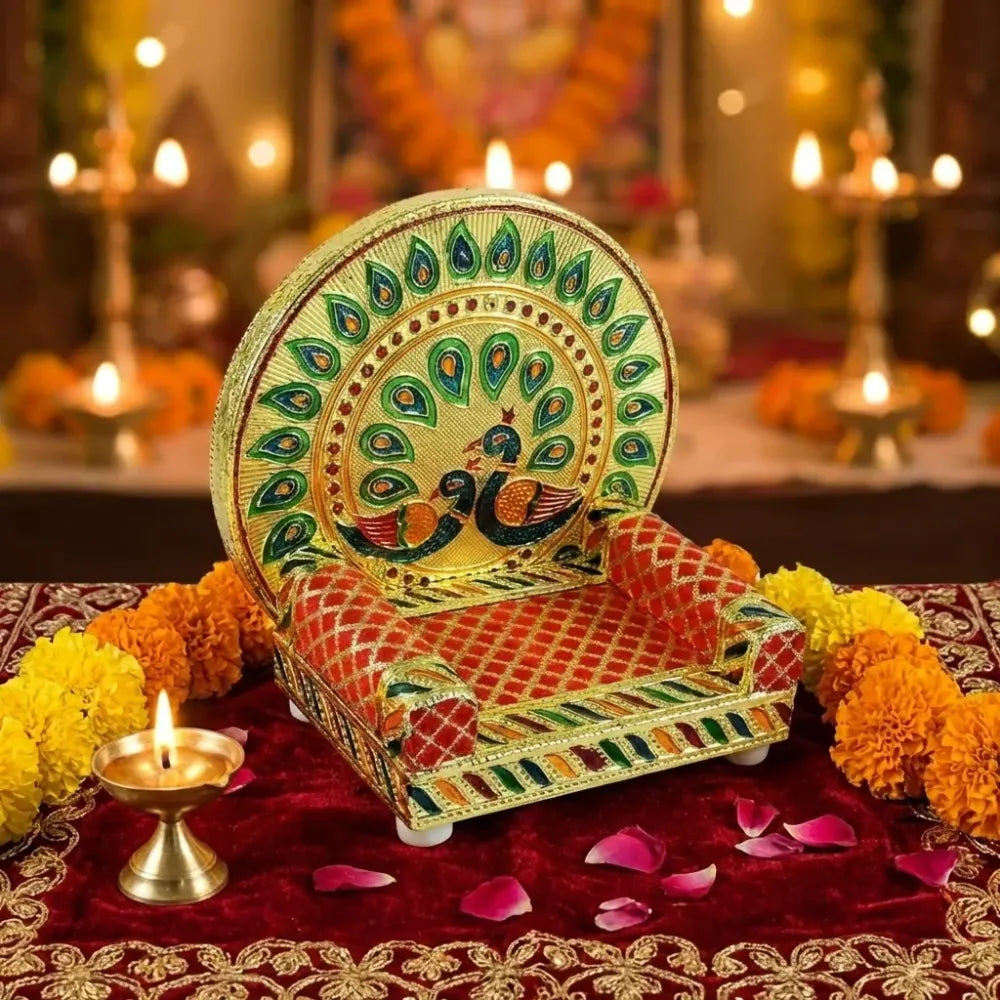 Meenakari pooja singhasan - home improvement