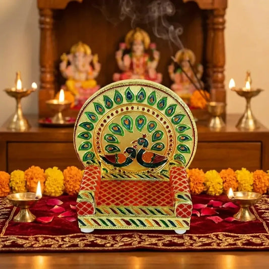 Meenakari pooja singhasan - home improvement