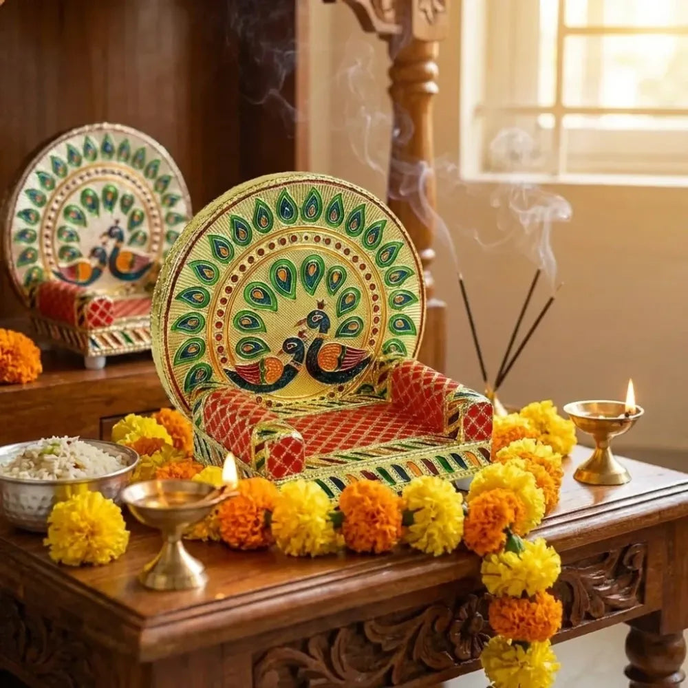 Meenakari pooja singhasan - home improvement
