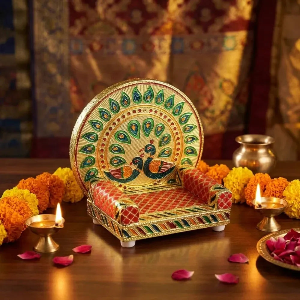 Meenakari pooja singhasan - home improvement